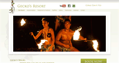 Desktop Screenshot of geckosresort.com