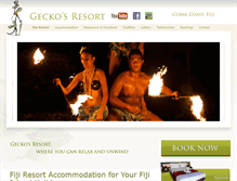 Tablet Screenshot of geckosresort.com